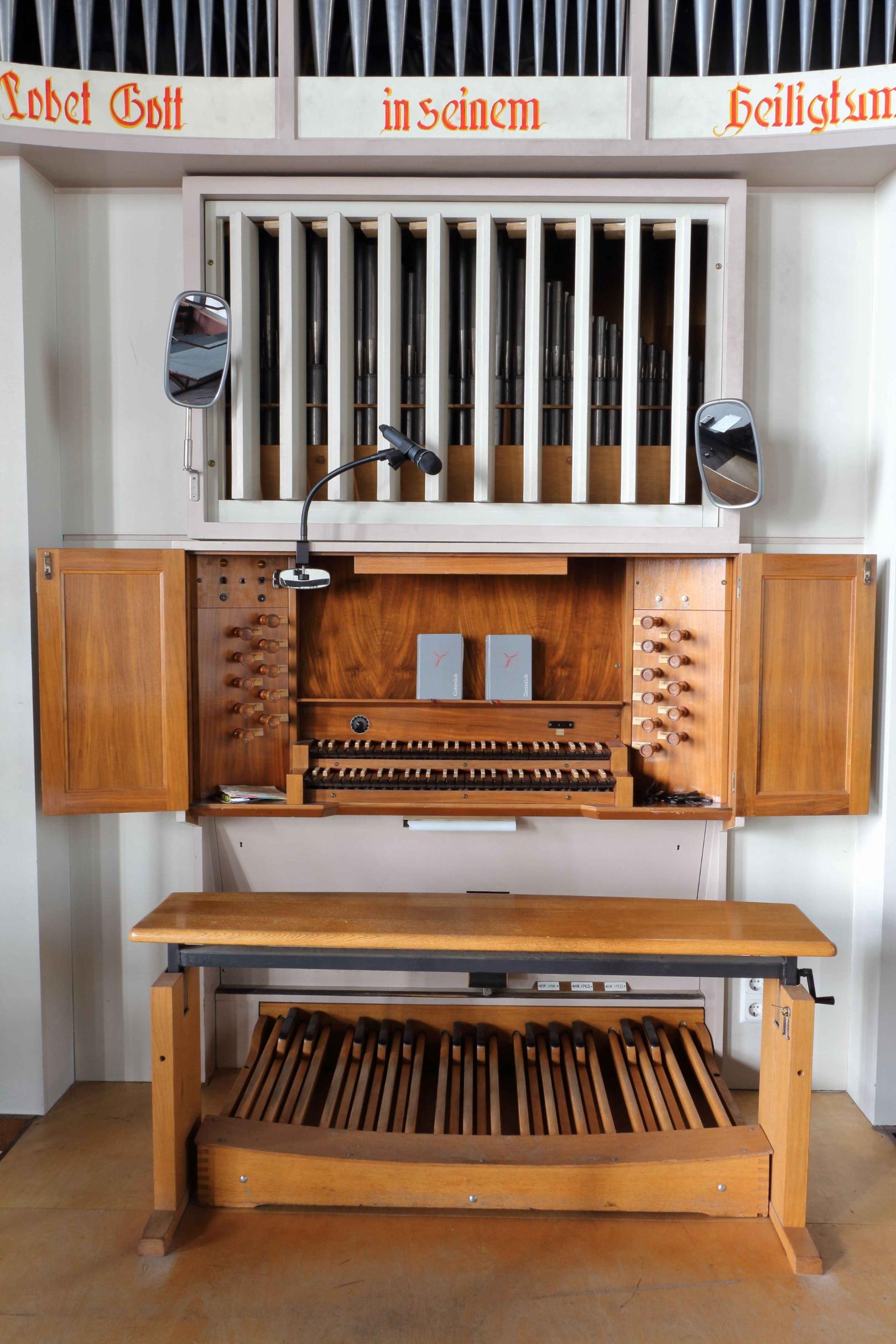 Orgel St. Andreas, Spieltisch (c) Werner Eschbach