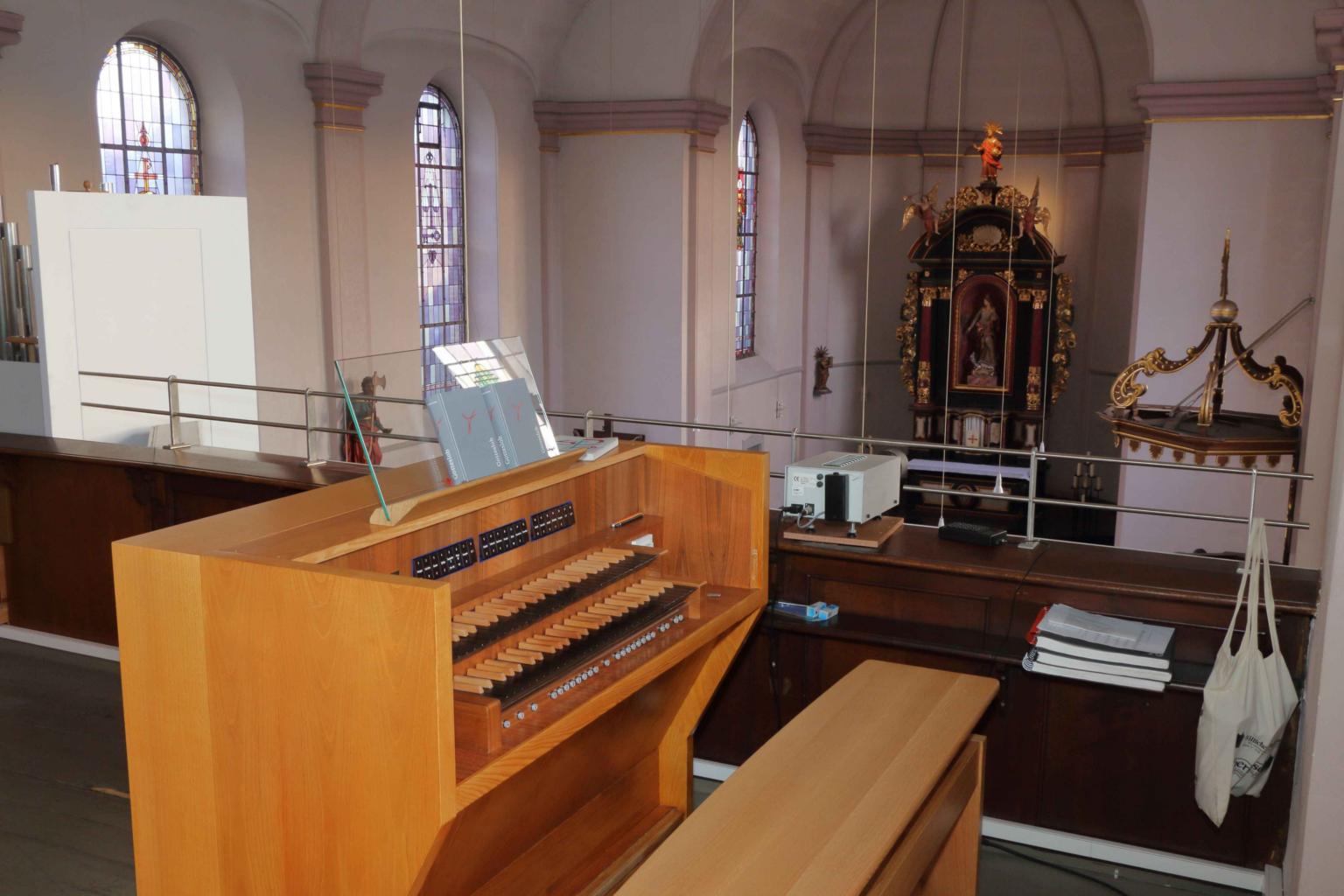 Orgel St. Margareta, Spieltisch (c) Werner Eschbach