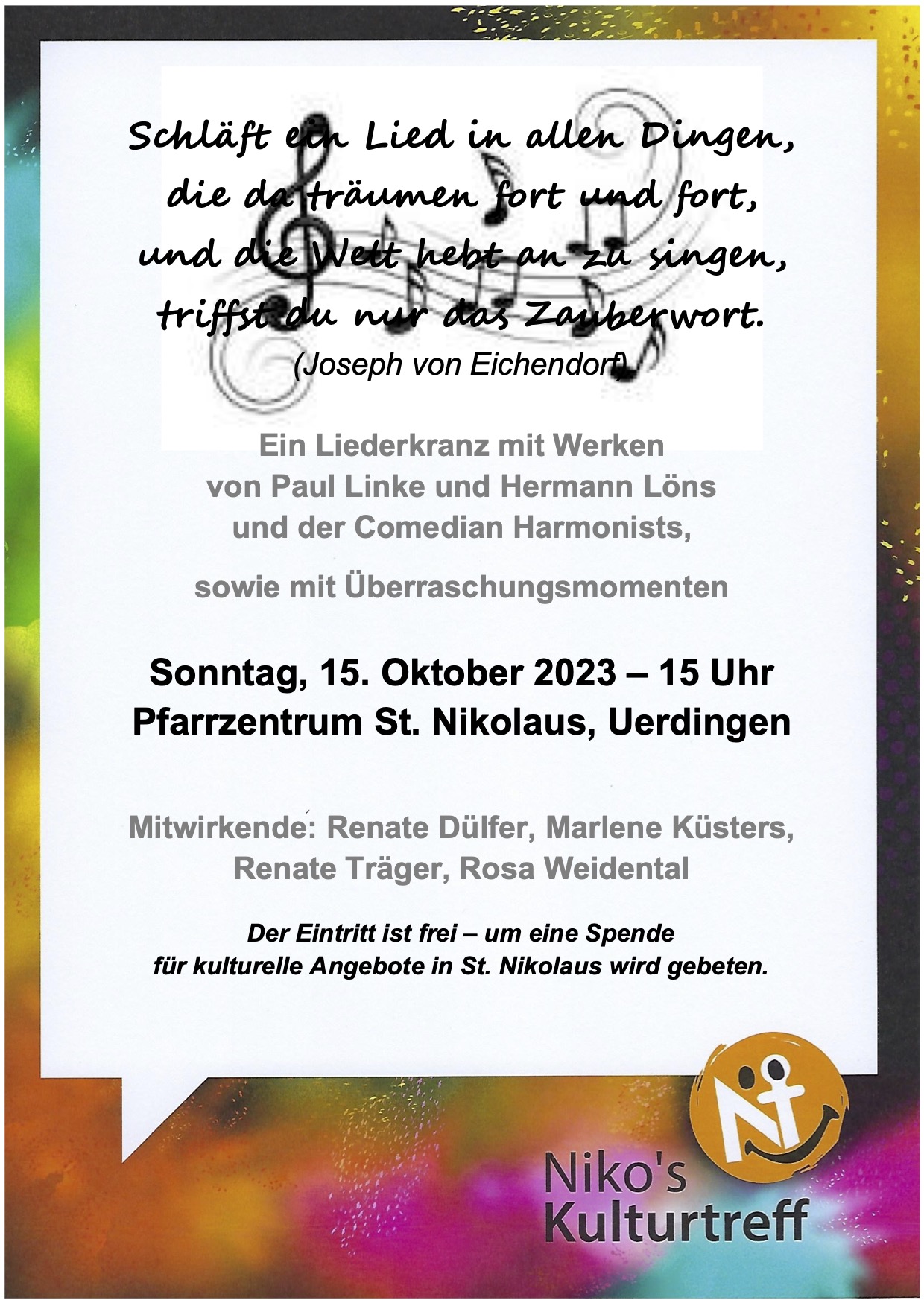 2023.10.15 Liederkranz (c) St. Nikolaus Krefeld