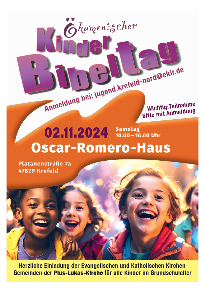 Kinderbibeltag Plakat (c) St. Nikolaus