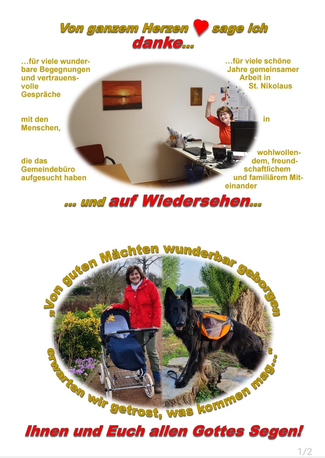 Abschiedskarte Kalvelage