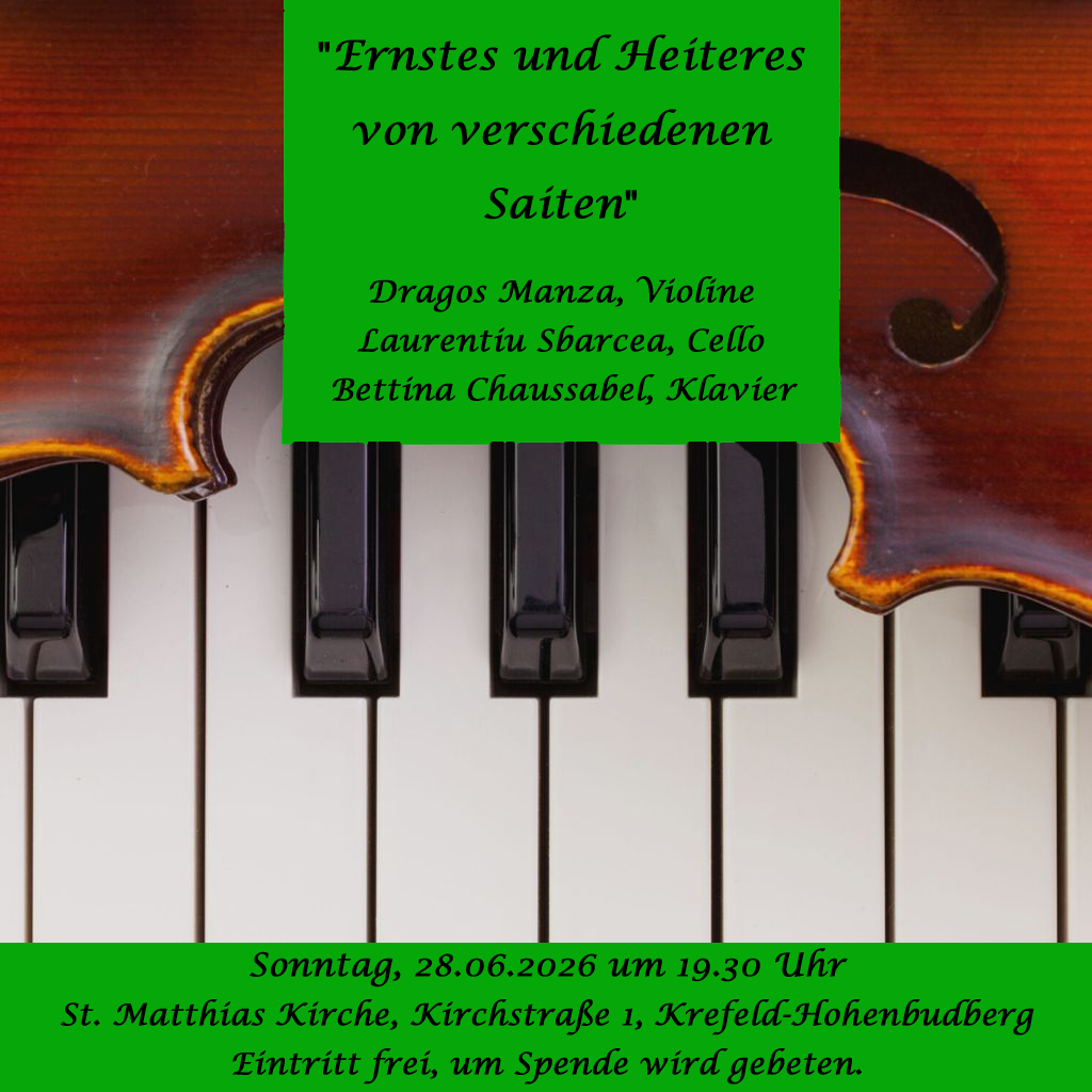 28.6.2026 Konzert Matthias 19.30 Uhr