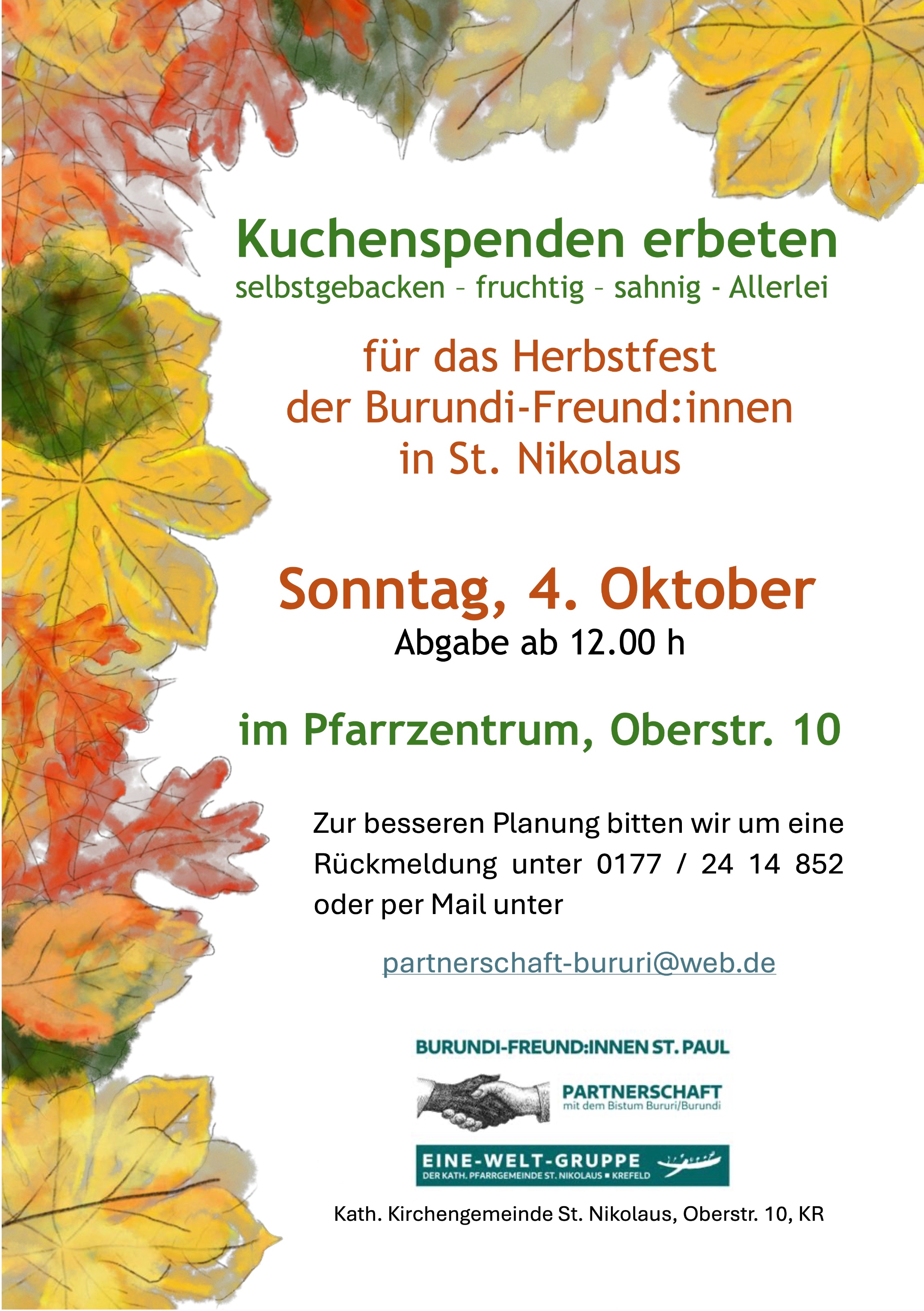Handzettel Herbstfest