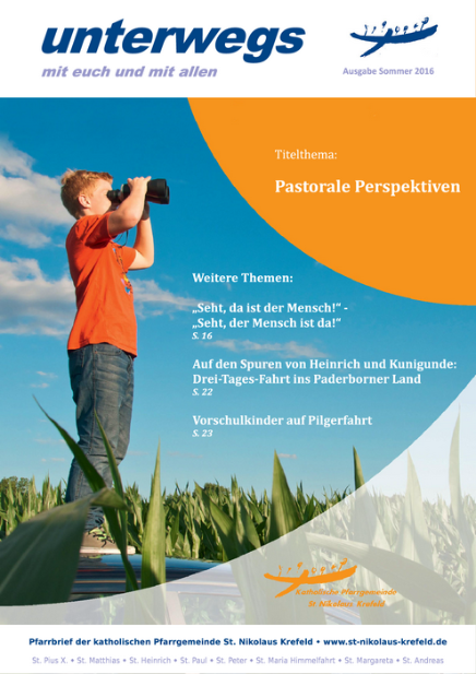 Pfarrbrief Sommer 2016 Titelseite